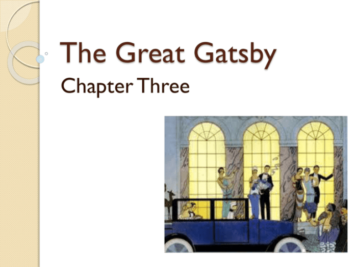 Great gatsby questions chapter 5