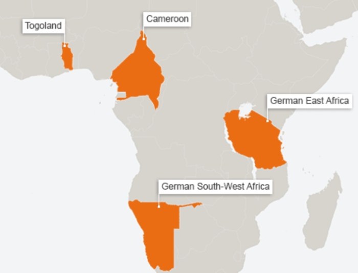 Former german african colony crossword