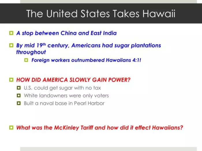 The us takes hawaii leader or bully