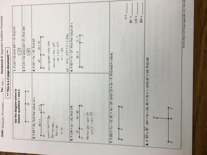 Homework 5 angle addition postulate answer key