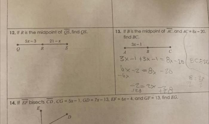 Homework 5 angle addition postulate answer key