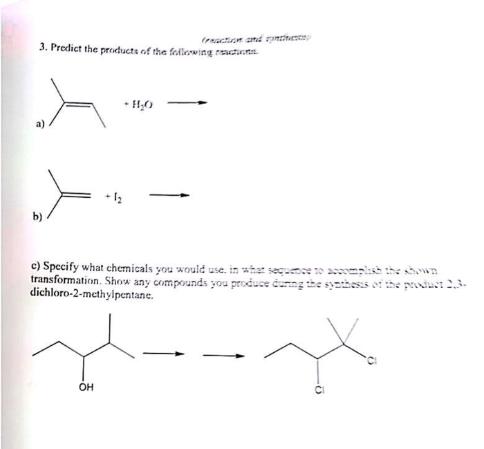 Predict the major product of the following sequence of reactions